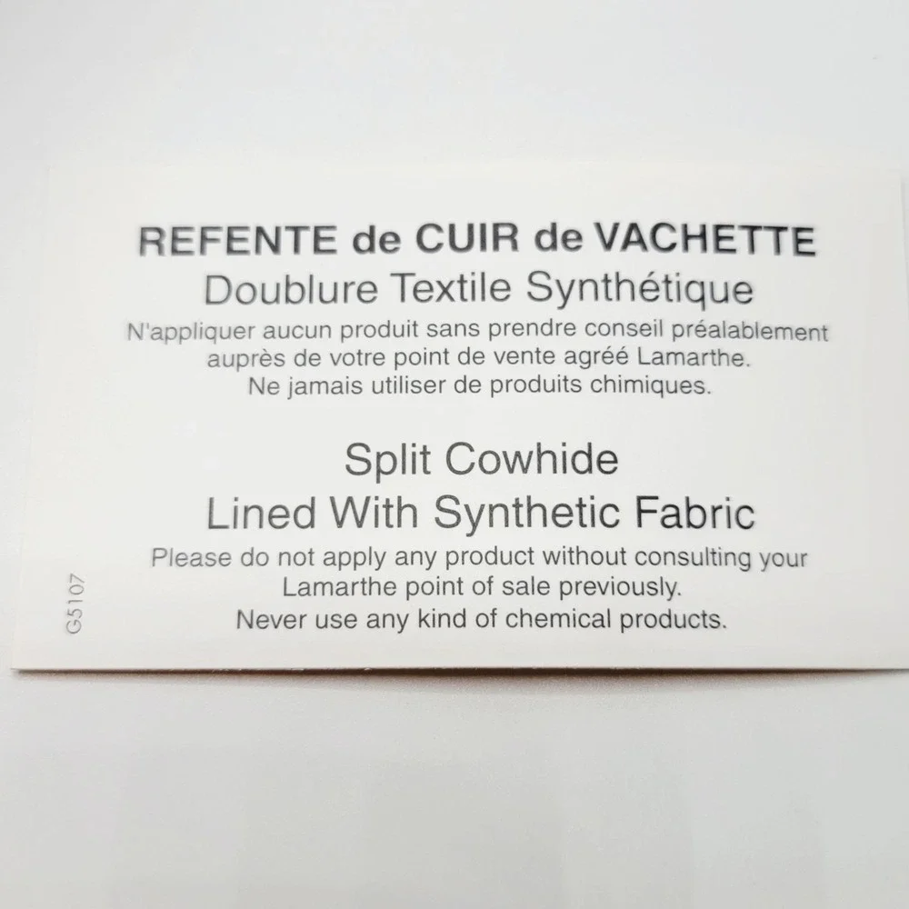 Lamarthe Paris Tan Leather Satchel Handbag Top Handle Bag - Picture 16 of 16